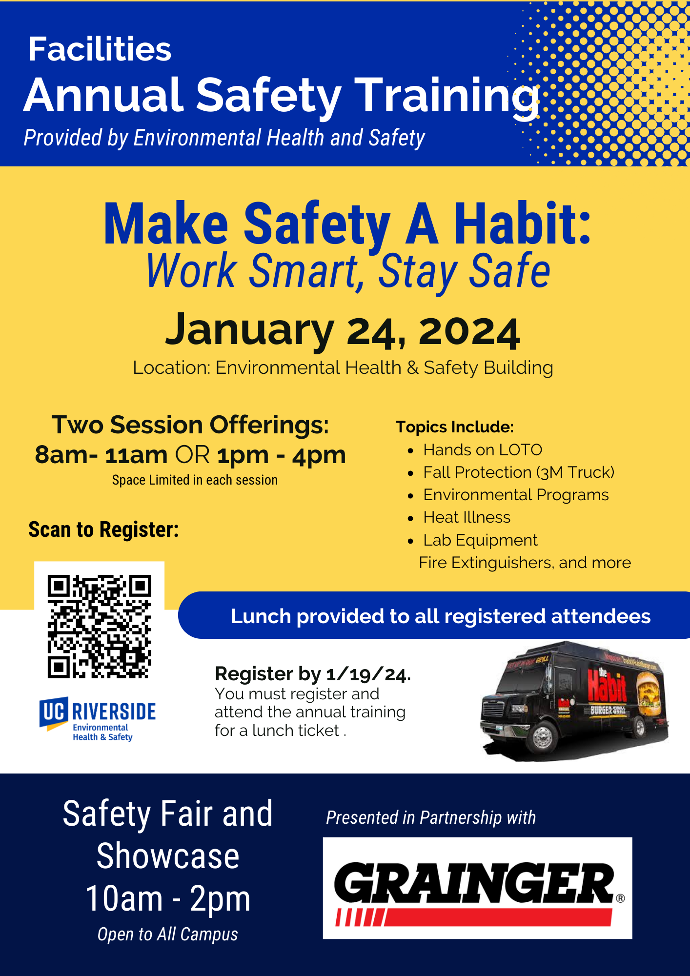 Annual Facilities Safety Training on 1/24/24 Environmental Health